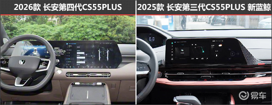 有颜又有料 长安CS55PLUS新老款车型对比